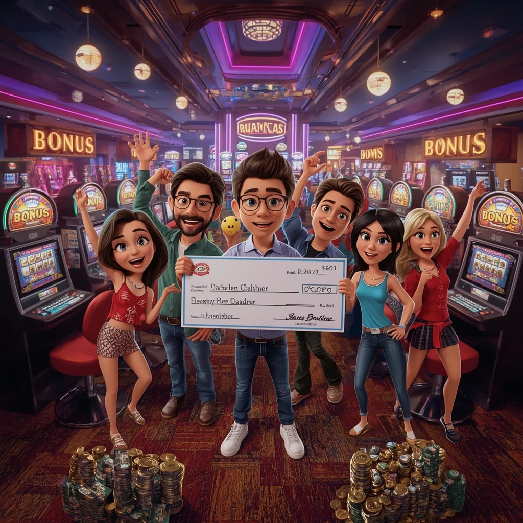 bonus dans les mains de l'homme au casino VEGASINO CASINO