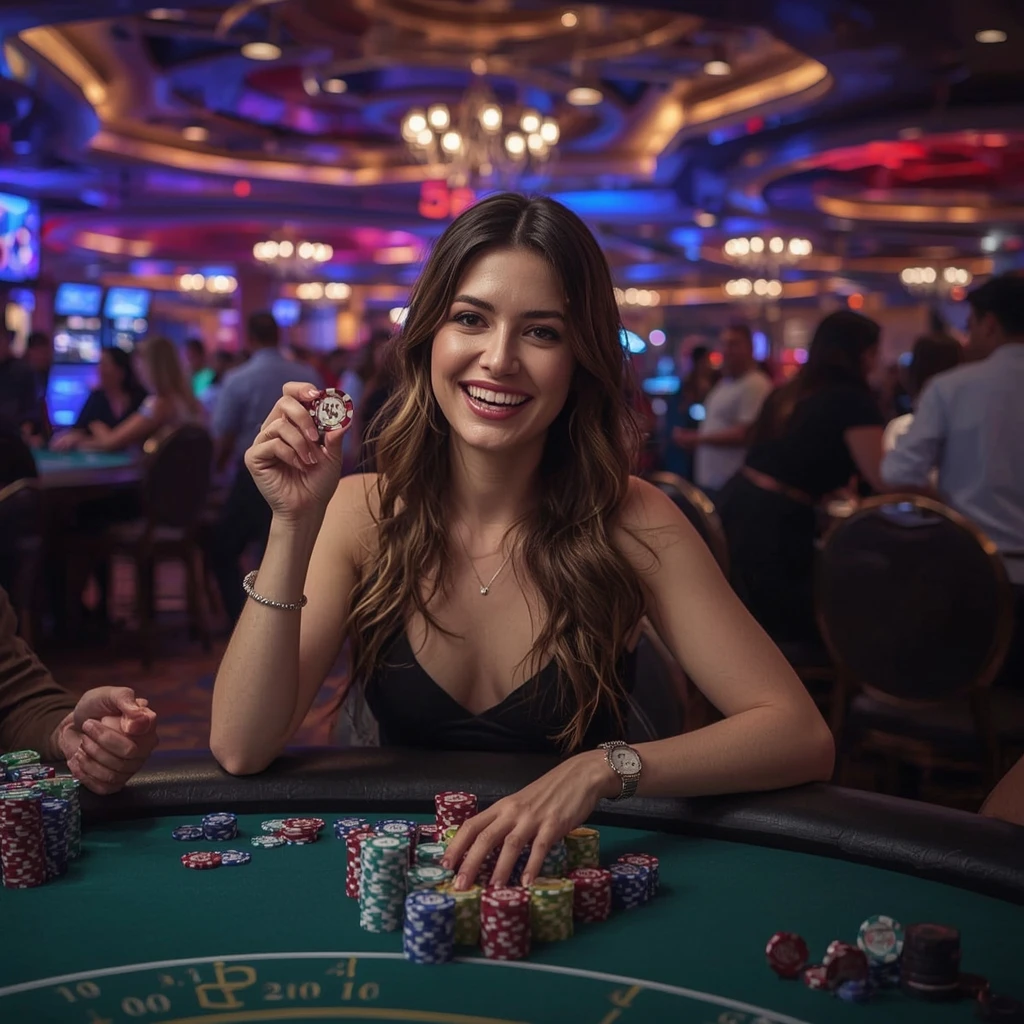 bonus dans les mains d'un homme au casino Vegasino Casino